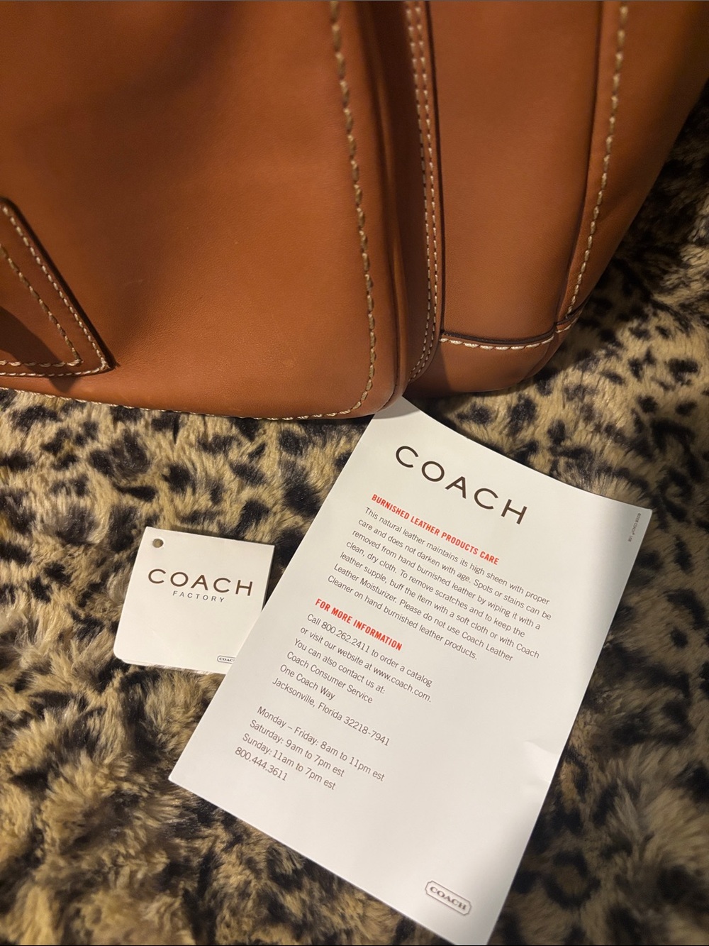 COACH Tan Leather Flap Shoulder Bag - Picture 14 of 15